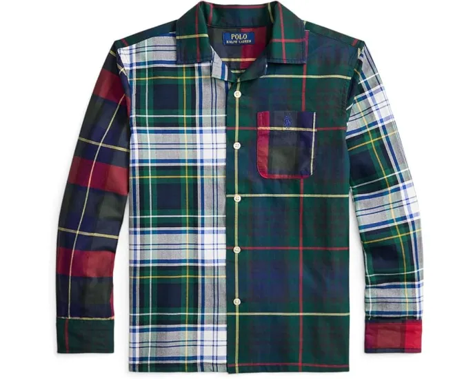 Polo Ralph Lauren Kids клетчатая оксфордская рубашка Fun Shirt для детей постарше