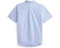Polo Ralph Lauren Kids Полосатая рубашка из хлопкового пике для детей постарше