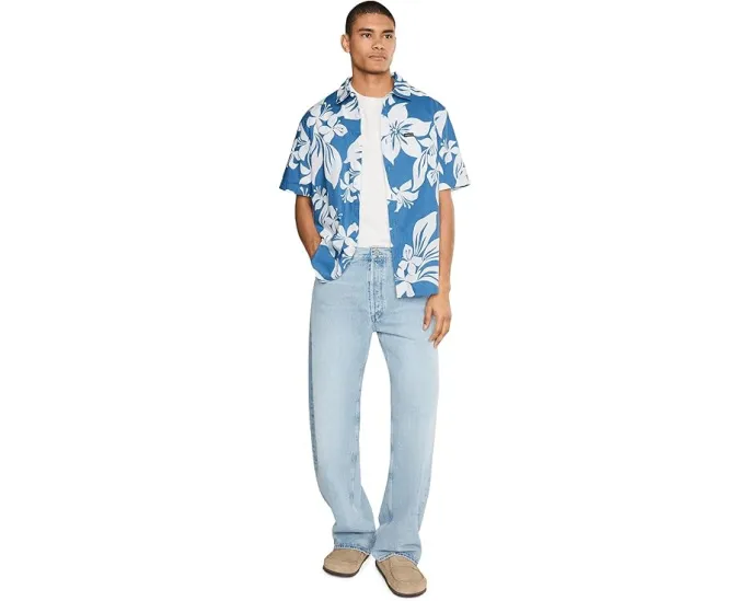Quiksilver Рубашка Kailua Classic Woven с цветочным принтом из хлопкового поплина