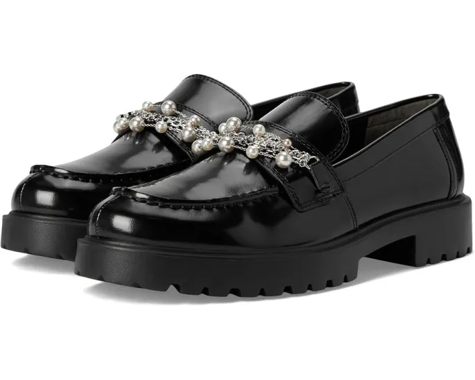 Лоферы Tory Burch Classic Embellished Lug с декором из жемчуга и металла