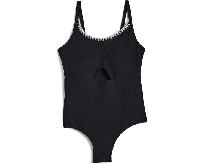 Цельный купальник с драпировкой и вырезом для детей от abercrombie kids