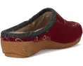 Тапочки Woolflower с ручной вышивкой и меховой подкладкой от Taos Footwear