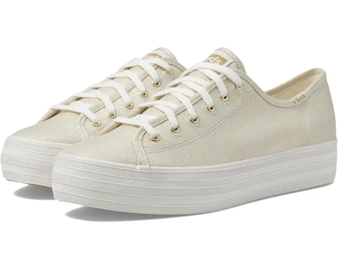Кроссовки Keds Triple Kick Canvas на платформе с ортолитовой стелькой