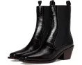 Ботинки Loeffler Randall Nat Midheel Western с квадратным носком и крокодиловым принтом