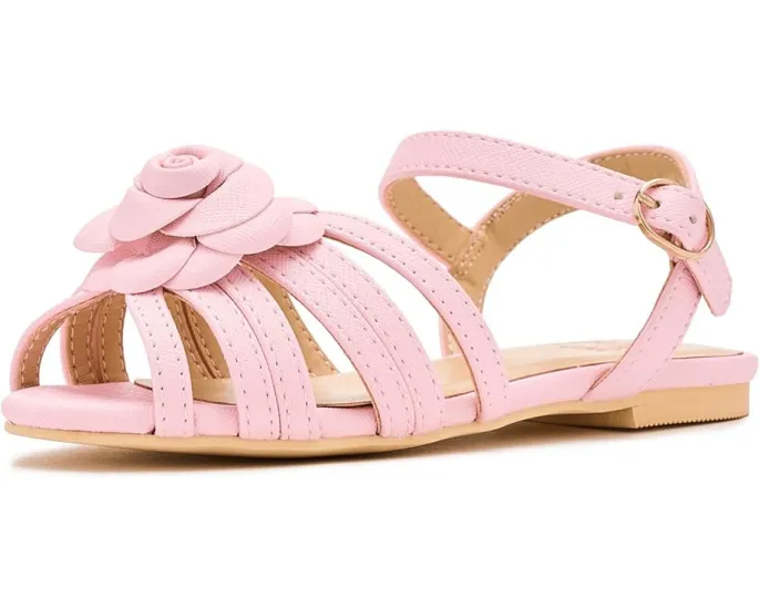 Сандалии Janie and Jack с цветочным декором и круглым носком