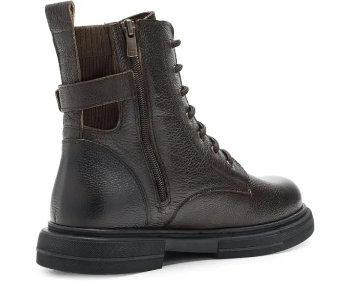 Spring Step Urbanattire кожаные полусапожки в байкерском стиле с молнией и пряжкой