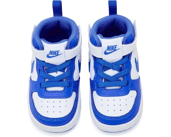 Детские кроссовки Nike Court Borough Mid 2 с застежкой на липучке из кожи