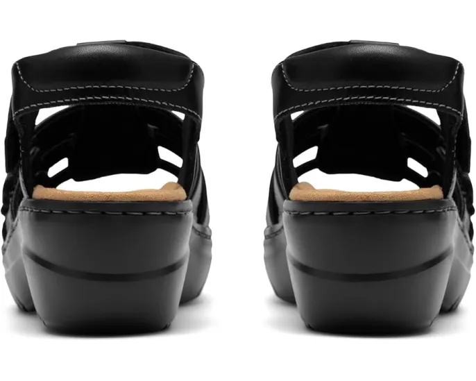 Сандалии Clarks Merliah 2 Ruby на танкетке с регулируемыми ремешками и мягкой стелькой