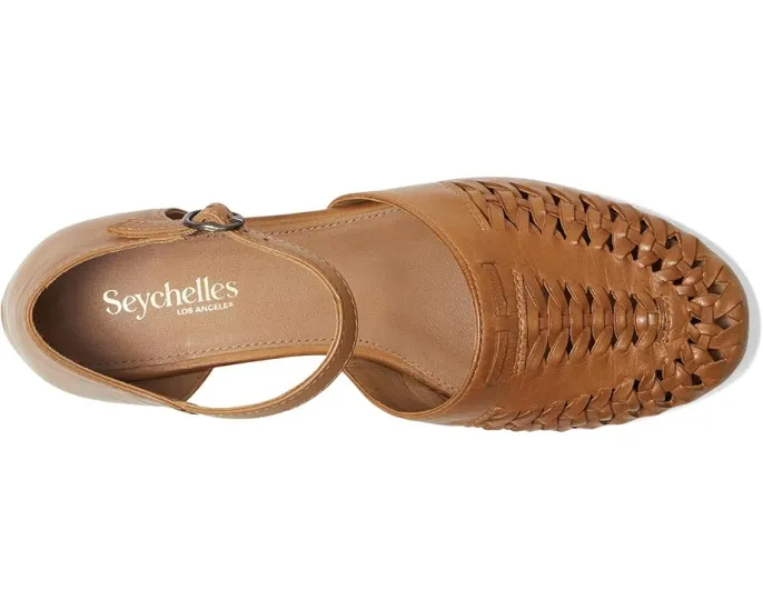 Балетки Seychelles Crimson из мягкой кожи с плетеным верхом и регулируемым ремешком