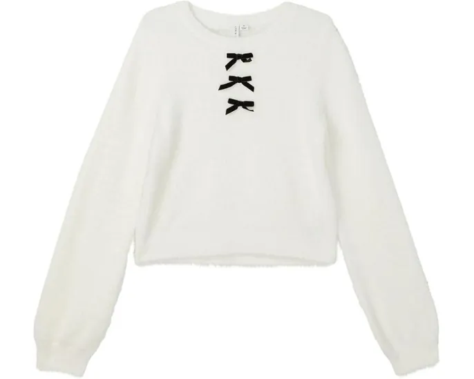 Свитер с тремя бантиками из мягкой ткани Janie and Jack