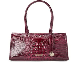 Удлиненная сумка-сатчел Sophia с застежкой на молнии и пятью карманами Brahmin