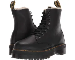 Ботинки Dr. Martens Jadon на платформе с искусственным мехом и молнией внутри