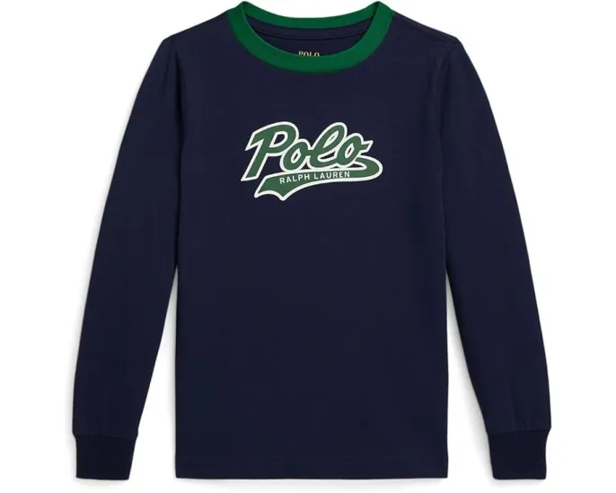 Футболка Polo Ralph Lauren Kids с длинным рукавом и логотипом для малышей