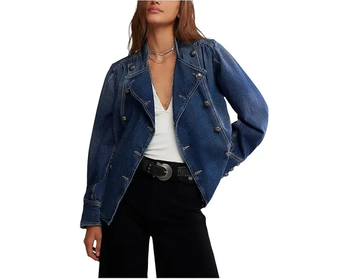 Free People Imogene джинсовая куртка в стиле офицерской