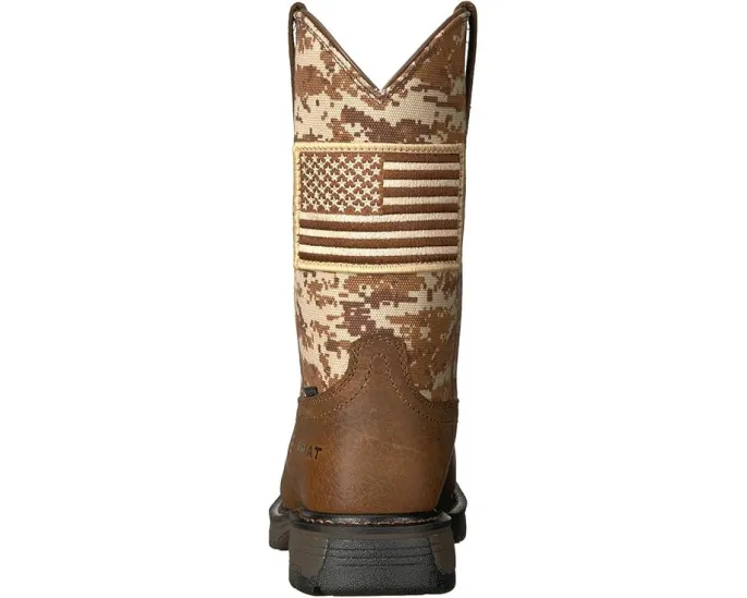 Рабочие ботинки Ariat Workhog Patriot с защитным стальным носком и квадратным мысом