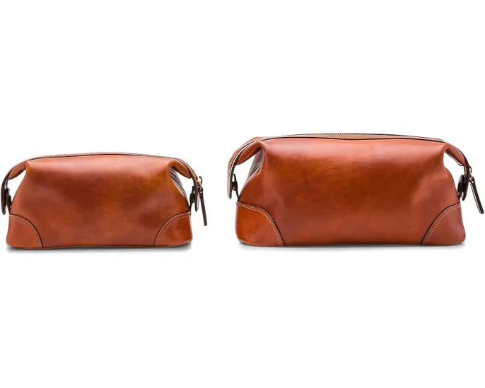 Дорожный набор для бритья Dolce Collection от Bosca из кожи