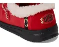 Лоферы Hey Dude Kids Wally Santa Claus для малышей с искусственным мехом и эластичной шнуровкой