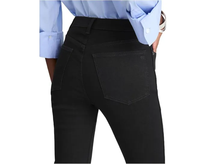 Узкие джинсы Madewell New Pencil с высокой посадкой в цвете Black Frost