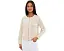 Long Sleeve Collarless Jacket With Smocking