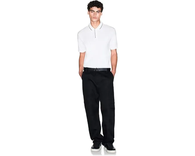 Поло Milano New York Logo с контрастным принтом Armani Exchange