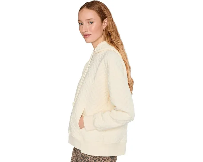 Стеганое худи оверсайз с длинным рукавом и ступенчатым подолом Mod-o-doc