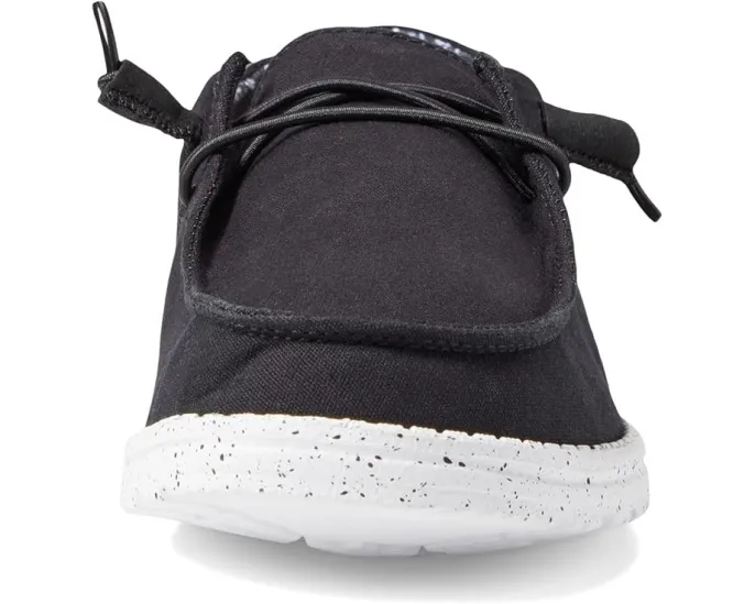 Повседневные слипоны Hey Dude Wendy Basic Wide с эластичной панелью и легкой подошвой