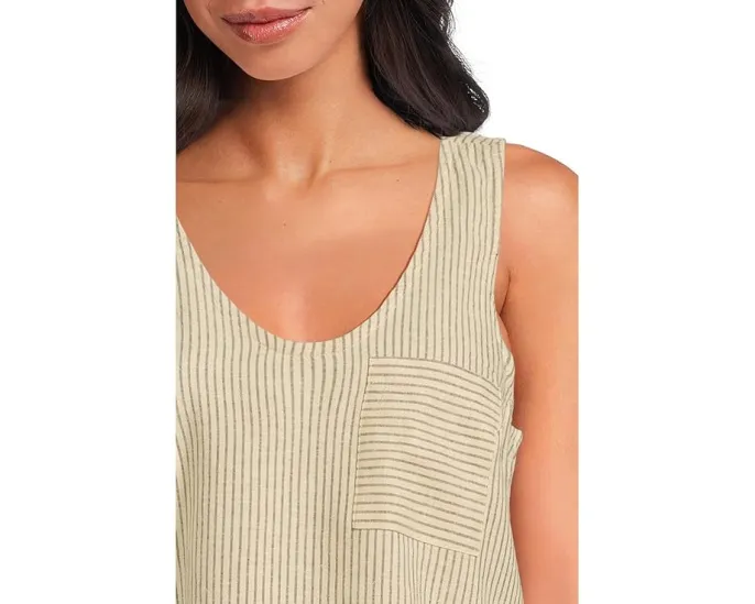 Топ Toad&Co Taj Hemp Button Back из конопли с V-образным вырезом