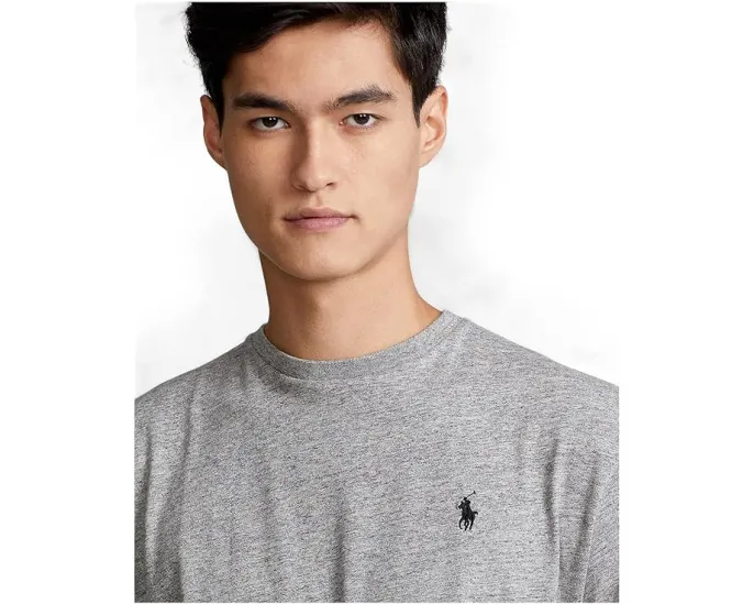Классическая футболка Polo Ralph Lauren с круглым вырезом и вышитым логотипом