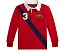 Рубашка-поло Polo Ralph Lauren Kids из хлопка с логотипом Triple-Pony и контрастным воротником