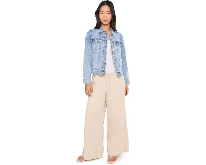 Джинсовая куртка Liverpool Los Angeles Classic с эластичностью и накладными карманами