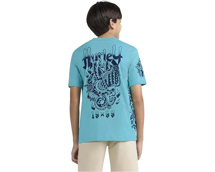 Hurley Kids футболка Multi Tatt с тату-графикой и коротким рукавом