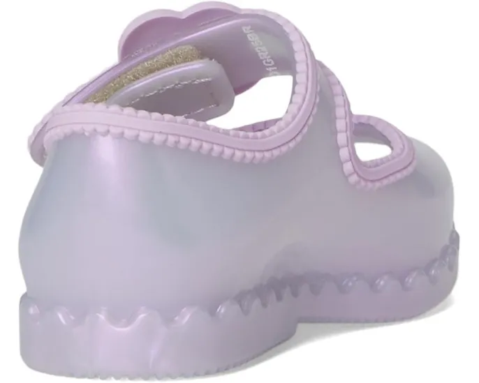 Балетки Hip Ballerina с аппликацией цветка и липучкой Mini Melissa