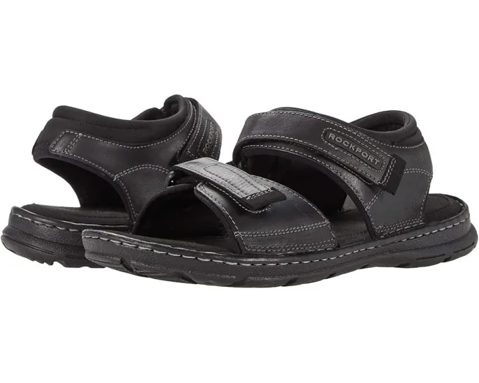 Сандалии Rockport Darwyn Quarter Strap с открытым носком и двумя застежками