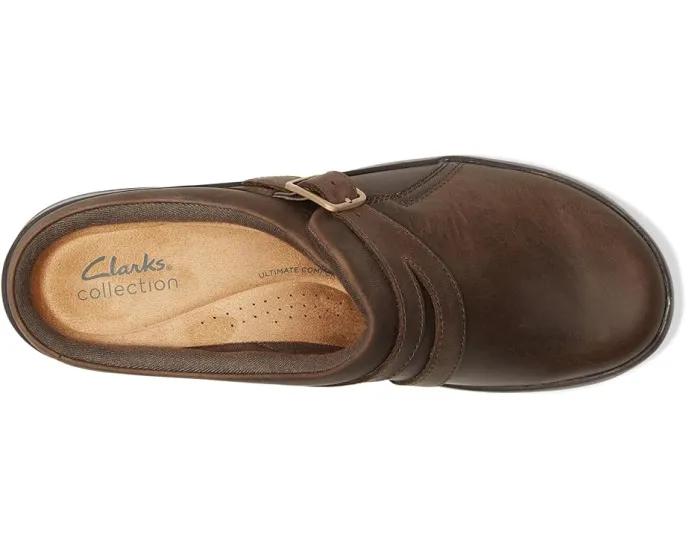 Слипоны Clarks Angie Braley из премиальной кожи с амортизирующей подошвой EVA