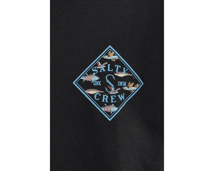 Футболка Salty Crew с коротким рукавом Tippet Fill в черном цвете
