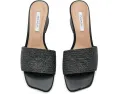 Steve Madden Босоножки Frolic на каблуке с квадратным носком из черной рафии