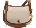 Средняя кроссбоди сумка Lauren Ralph Lauren Marcy из холста с кожаными деталями