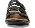 Сандалии Clarks Leisa Faye с открытым носком и регулируемыми застежками на липучках
