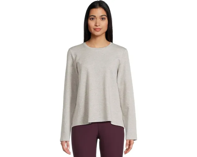 Топ Striped Cozy Brushed Terry Crew Neck от Eileen Fisher