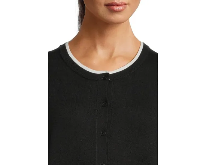 Кардиган Elliott Lauren Modal Knits на пуговицах с двойным воротником