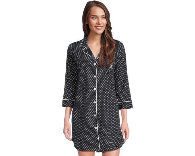 Ночная сорочка Lauren Ralph Lauren Essentials Bingham Knits Sleep Shirt