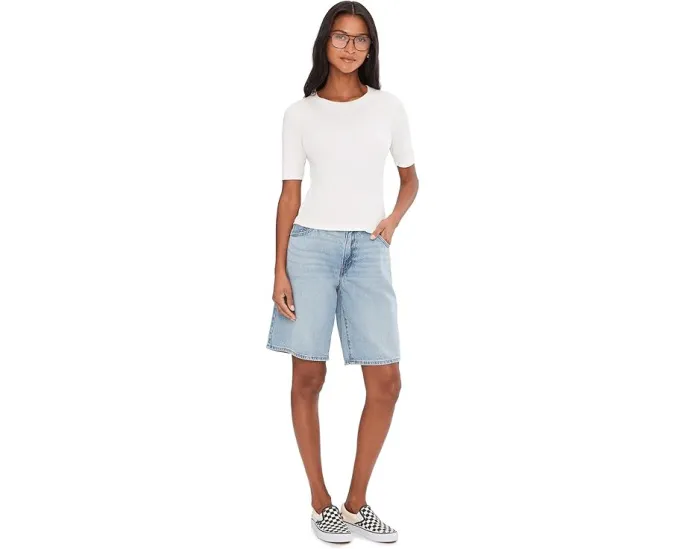 Шорты Levi's Premium Baggy Dad Jort из денима с прямым кроем