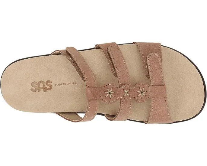 Сандалии SAS Naples с регулируемыми ремешками и стелькой из суперзамши