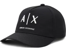 Armani Exchange бейсболка из хлопкового твила с логотипом