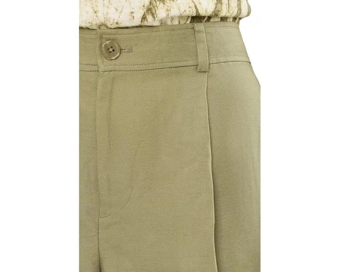 Шорты со складками из льняной смеси Lauren Ralph Lauren