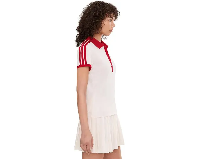 Поли теннисное adidas Heritage с контрастной резинкой и коротким рукавом