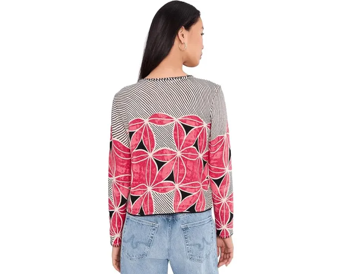 Кардиган NIC+ZOE Petite Gallery Walk с ручной печатью и абстрактным рисунком