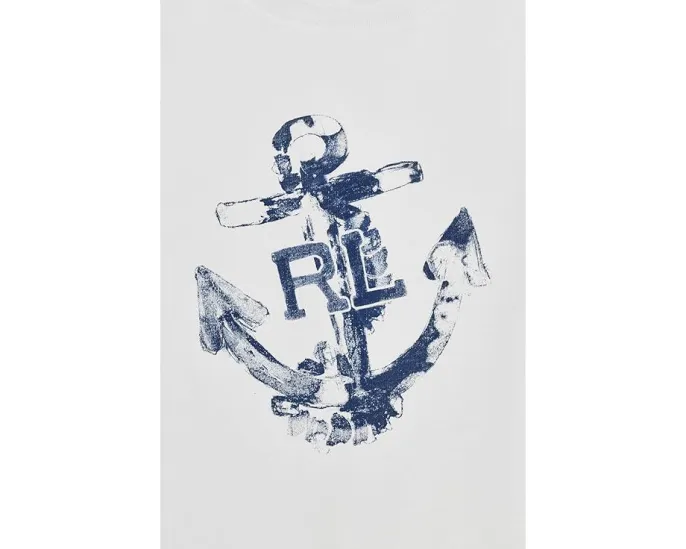 Футболка Anchor-Print Cotton Jersey для малышей от Polo Ralph Lauren