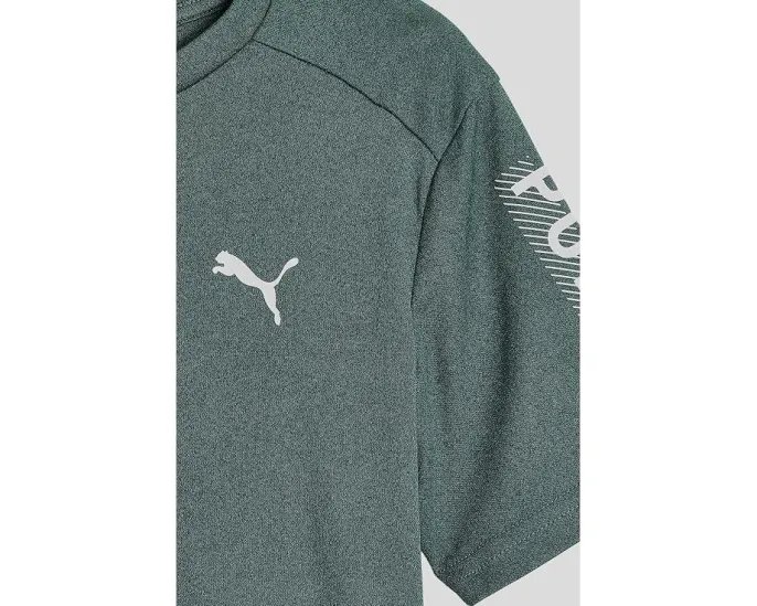Футболка Puma Performance с коротким рукавом для детей зеленая