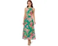 Floral Chiffon Halter Dress